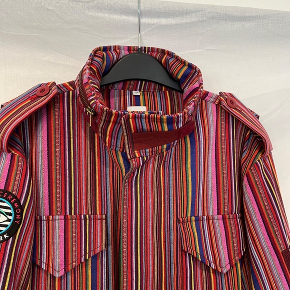 OPENING CEREMONY - Baja Field Jacket in Rainbow Stripe with A Custom Patch - Picture 4 of 15
